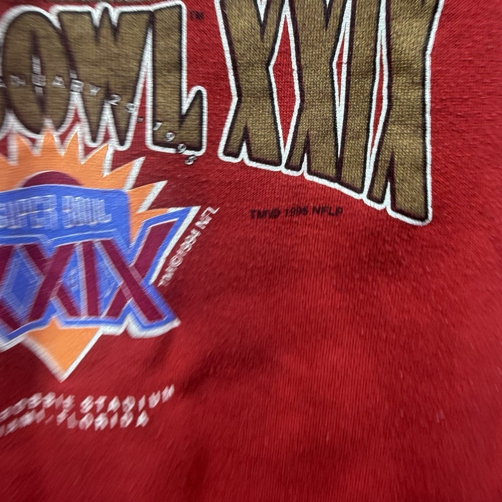 1994 San Francisco 49ers Super Bowl XXIX NFC Champs Sweatshirt XL Vintage - Picture 2 of 6